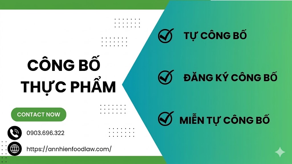 Dịch Vụ Công Bố và Tự Công Bố Sản Phẩm/Thực phẩm